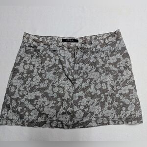 Beau Dawson Linen Blend Skort Size 16 Green Floral Print